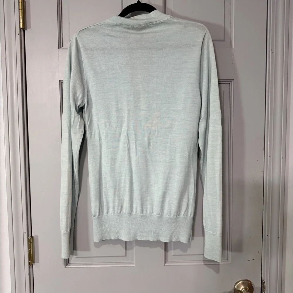 Tory Burch Light Mint Green Button-Front Cardigan